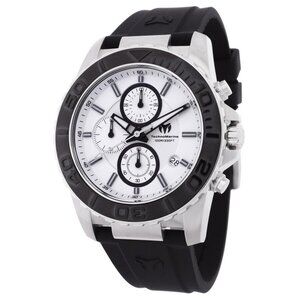 NWT Authentic Technomarine Sea Chronograph Quartz Silver Dial Men's Watch